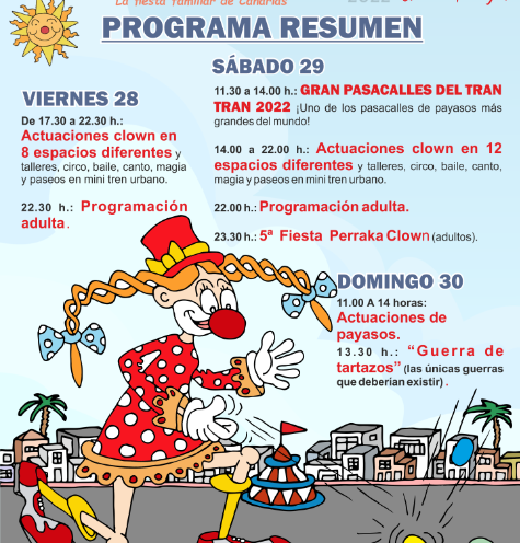 El Festival Internacional de Payasos y Payasas de Fuerteventura Tran Tran llena la isla de risas y alegría